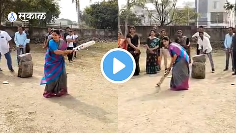 mp navneet rana playing cricket in ground Amravati watch video  