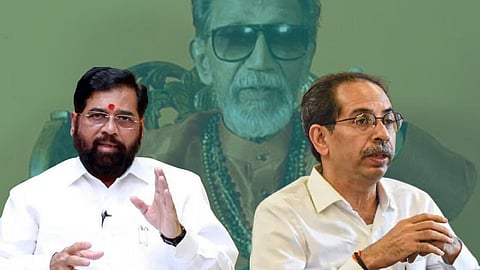 Eknath Shinde and Uddhav Thackeray 