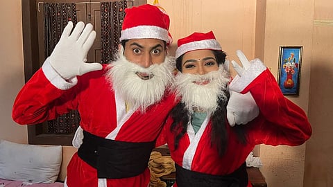 jivachi hotiya kahli marathi serial arjun and revathi special santa clause look for Christmas 2022 