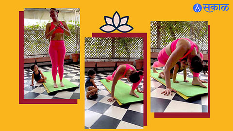 Kareena Kapoor Son Jeh ali khan interrupts in actress yoga class watch cute video