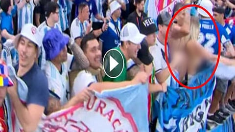 Topless Argentina Fan Video Viral