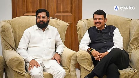 CM Eknath Shinde with Devendra Fadnavis 