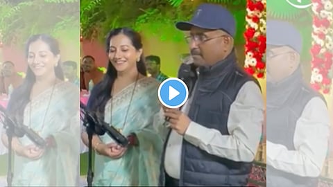 ncp leader rajesh tope  sings romantic song for his wife chand si Mehbooba in birthday party watch video  