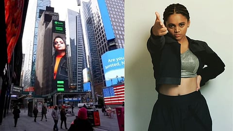 Srushti tawade displayed in times square billboard fan wrote emotional post about her early days  