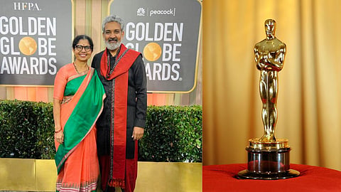 SS Rajamouli with wife 