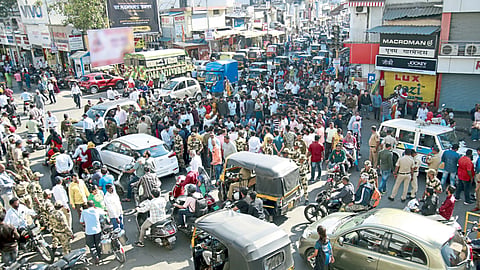 Agitation in pimpri camp