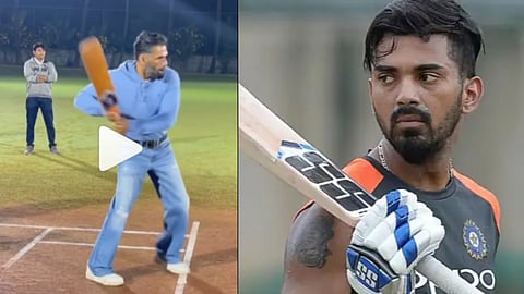Suniel Shetty playing cricket son in law kl rahul get trolled amide athiya shetty wedding watch video 