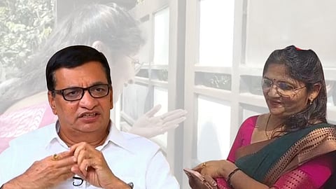 Shubhangi Patil and Balasaheb Thorat