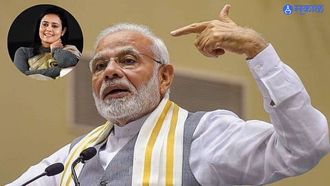 Mahua Moitra& Narendra Modi