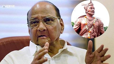 Sharad Pawar on sambhaji maharaj controversy  dharmaveer Anand dighe eknath shinde thane 