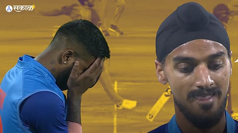 Hardik Pandya Arshdeep Singh No Ball Free Hit 