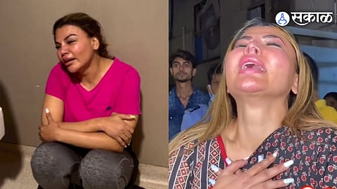 Rakhi Sawant cries inconsolably after mother's demise, netizens said  drama band karo