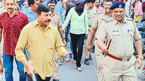 On Tuesday, the Bhadrakali police issued a fine against those who were creating terror in the area.