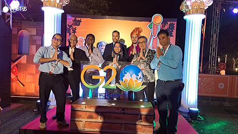 g20 summit pune Foreign visitors enjoyed the dhol tasha and other Cultural programmes  