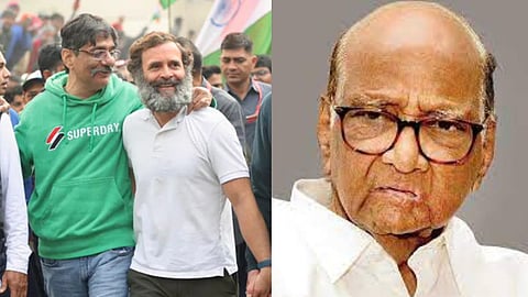 Rahul Gandhi and Sharad Pawar 
