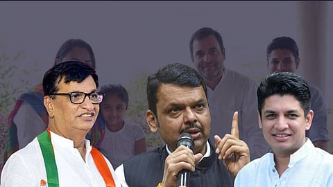 Devendra Fadnavis, Satyajeet Tambe and Balasaheb Thorat