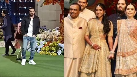 John Abraham at anant ambani-radhika merchant engagement