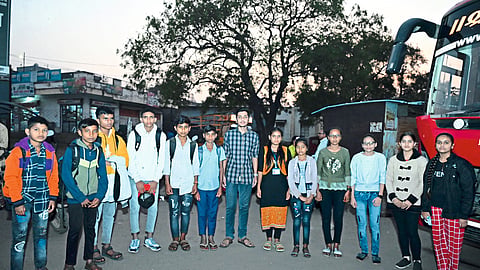 Pune: APJ Dr. Abdul Kalam Child Scientist participating in the Satellite Launch Vehicle Mission Workshop.