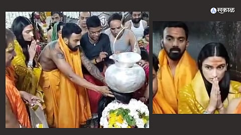 KL Rahul & Athiya Shetty at Mahakal Mandir Ujjain
