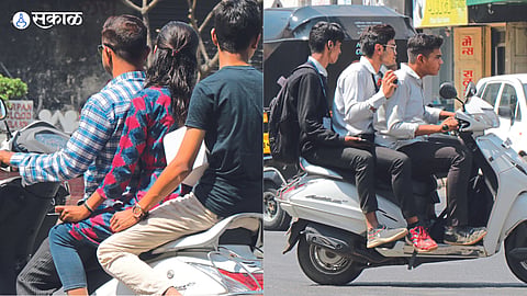 people tripple seat ride