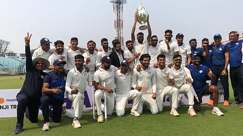  Ranji Trophy 2022-23 Saurashtra beat Bengal by 9 wickets and win second title jaydev unadkat takes-9-wickets cricket news in marathi  