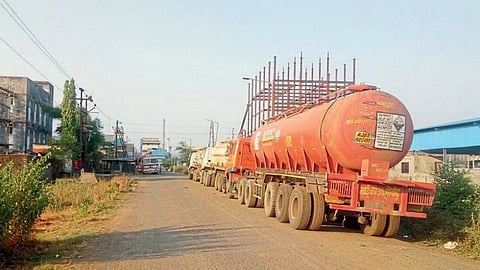 Awaiting Truck Terminal Mahad Industrial Arean Inconvenience of drivers for 37 years raigad