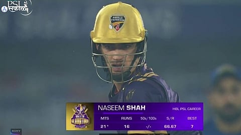 PSL Naseem Shah Helmet Row