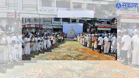 तथागत भगवान बुध्दाच्या अस्थी धातू कलशाचे घेतले दर्शन