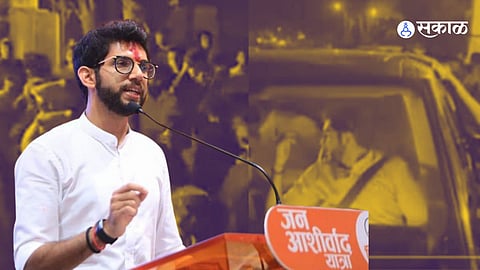 Aditya Thackeray Aurangabad attack stones car 