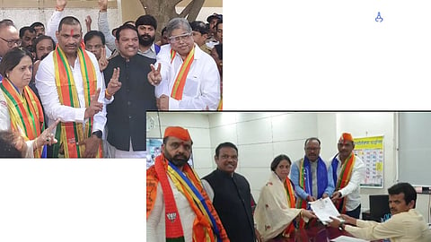 भाजपच्या उमेदवार अश्विनी जगताप यांचा उमेदवारी अर्ज दाखल