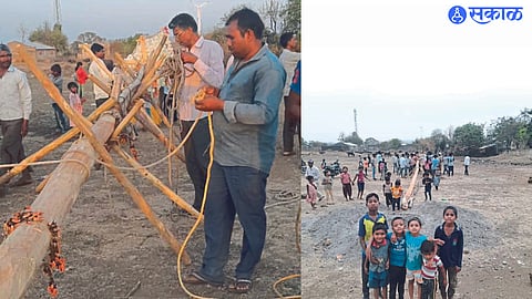 Tribal Holi Festival 2023 Holikotsav celebrated in Valve For 40 years one village one Holi dhule news