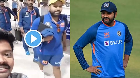 Rohit Sharma Video Viral  proposed man at airport video viral ind vs aus 2nd odi