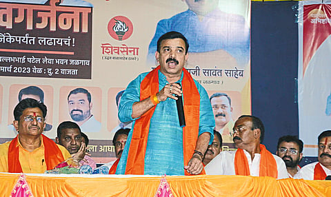 Speaking at the Shiv Sena meeting held at Lewa Bhavan on Friday, Liaison Chief Sanjay Sawant.