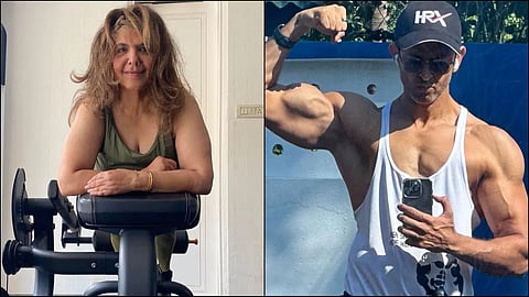 Hrithik Roshan And His Mother Pinki Roshan