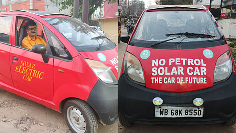 man converts tata nano petrol car into affordable solar power car in west Bengal check all details here  