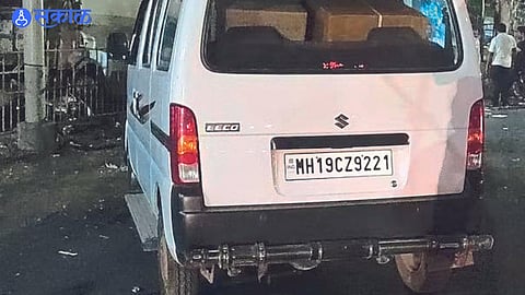 Thieves removed the cash from the front seat of the same car.