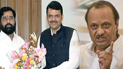 Ajit Pawar and Eknath Shinde devendra fadnavis