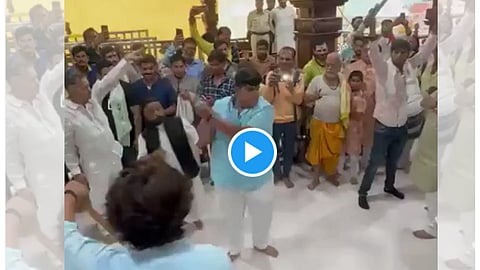 Mahakal Temple  priests 17 year-old son died of a heart attack after performing sword fighting watch video  