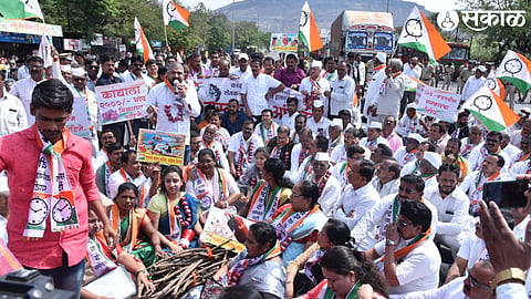 NCP Rasta roko at chandwad