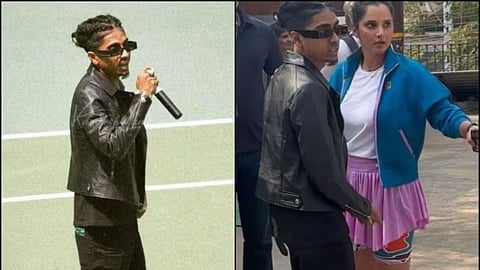 mc stan and  sania mirza