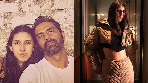arjun rampal daughter myra rampal became a model father shared the photo of the ramp walk post viral 
