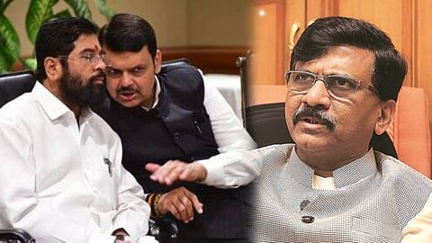 Sanjay Raut, Devendra Fadnavis and Eknath Shinde