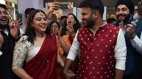 Swara Bhaskar Bollywood actress new wedding card 