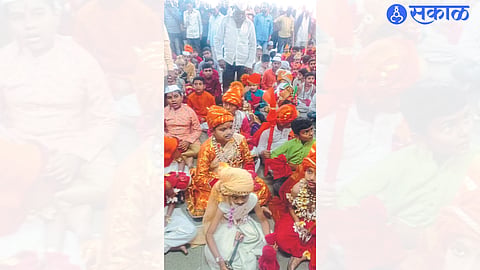 Children dressed up as Veer