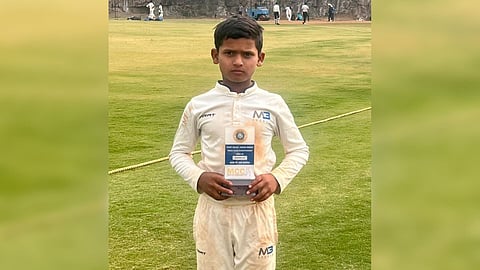 14-year-old boy Shaurya scored 172 in the championship league cricket tournament