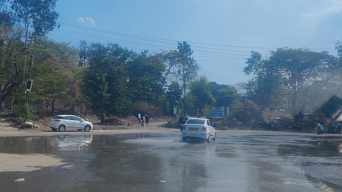 pune sinhagad road Sewage issue traffic jam health 