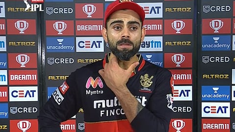  virat kohli-hilarious-reaction-to-smriti-mandhana-video interview viral-on-internet ipl 2023 cricket news in marathi kgm00