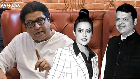 Raj Thackeray asked the opposite on Amrita Fadnavis Question Political Future Devendra Fadnavis maharashtra politics 