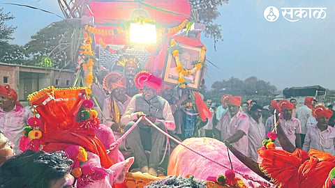 Rathotsav of Sri Kshetrapal Bhairavanath Maharaj and participating citizens on the occasion of Yatra on Tuesday.