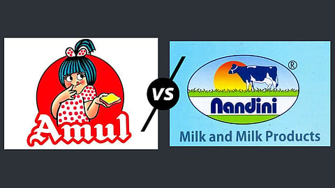 Politics Over amul vs nandini issue